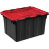 Image 1 : NEW BLACK AND RED STORAGE BINS