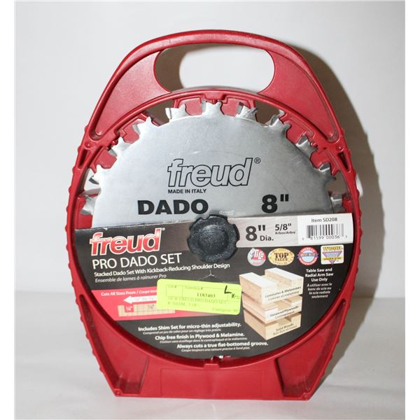NEW FREUD PRO DADO SET -- 8"-DIAM., 5/18"-