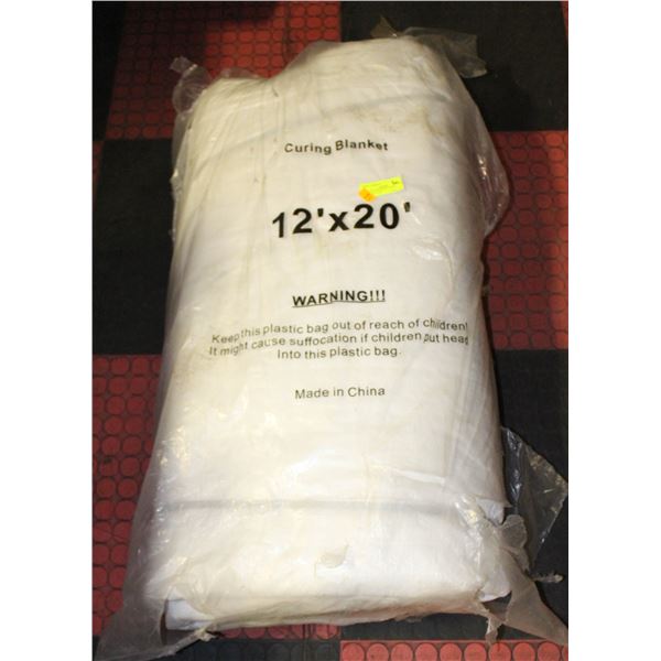 12' X 20' WHITE CURING BLANKET TARP
