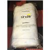 Image 1 : 12' X 20' WHITE CURING BLANKET TARP