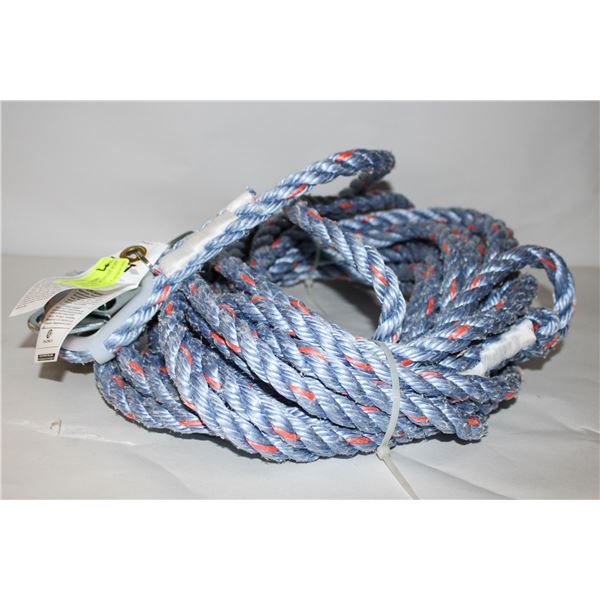 50 FOOT "FIRST" 5/8" NYLON ROPE WITH SAFETY