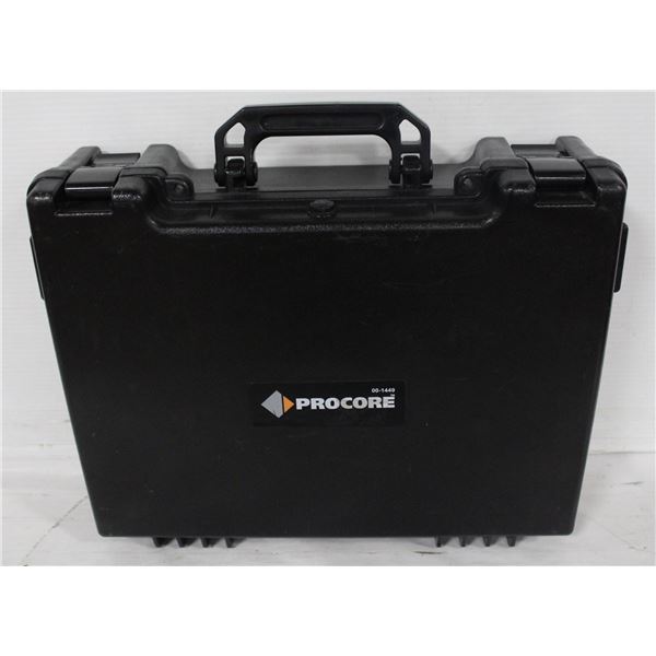 HARD SHELL PADDED CASE 18"X14"X5". PROCURE