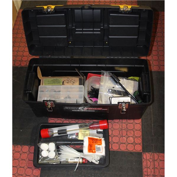 TOOL BOX WITH GUN CLEANING TOOLS AND MORE