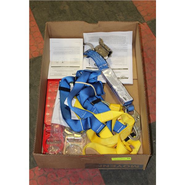 BOX WITH NEW 3M PROTECTA FALL PRO HARNESS,