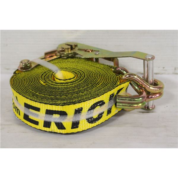 NEW 2" X 27' 10000 LB ERICKSON RATCHET STRAP