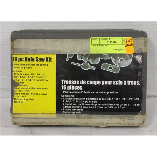 HOLE SAW KIT