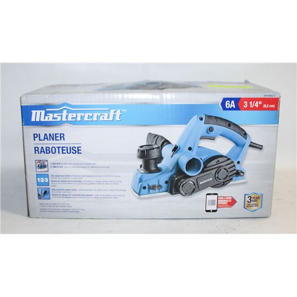 MASTERCRAFT PLANER IN ORIGINAL BOX - 6 AMP,
