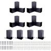 Image 1 : NEW 8 PERGOLA BRACKET KIT 3 WAY ANGLE CORNERS 4X4