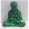 Image 1 : GREEN CERAMIC BUDDAH