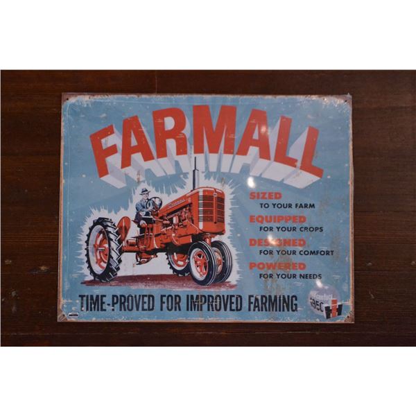Farmall 12.5in x 16in Tin Sign