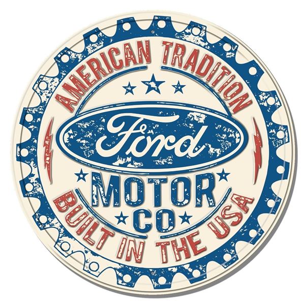 Ford - Built in USA **FULLY EMBOSSED STEEL**