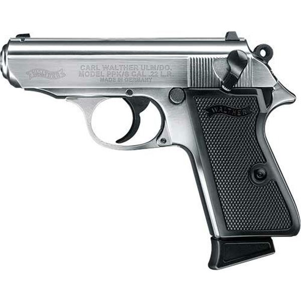 WALTHER PPK/S 22 LR 3.3" AS 10-SHOT NICKEL