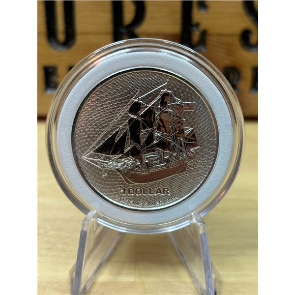 Lot 2-1) 1 oz Cook Island Silver coin