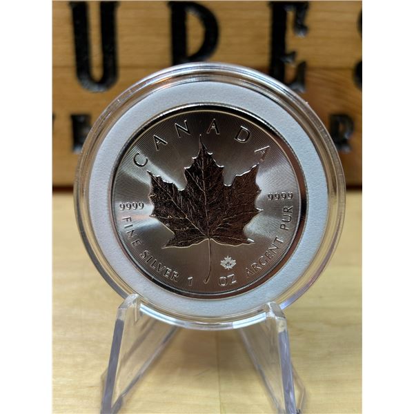 Lot 17-1) 1 oz Canadian Maple 2022 Silver