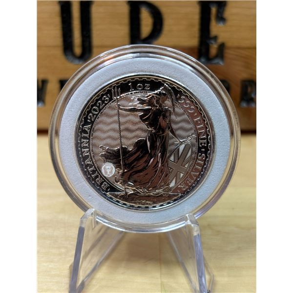 Lot 18-1) 1 oz Britannia 2023 silver