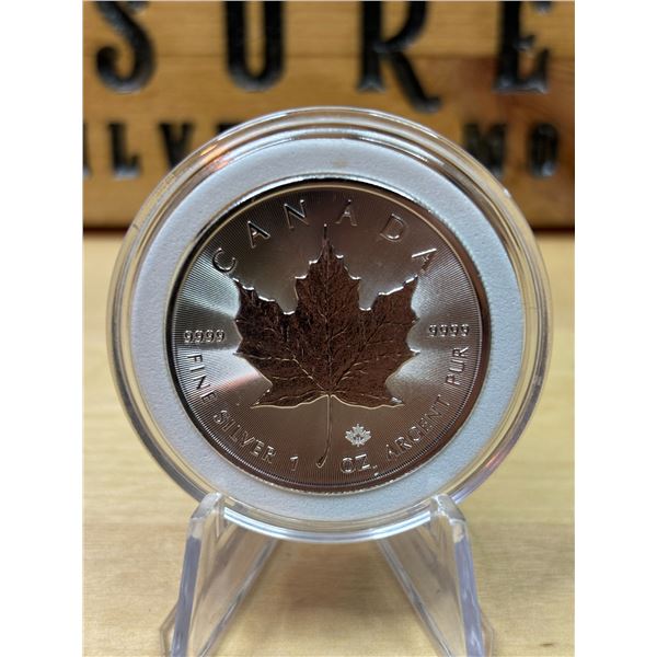 Lot 35-1) 1 oz Canadian Maple 2022 Silver