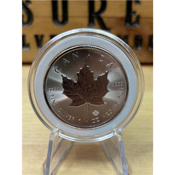 Lot 47-1) 1 oz Canadian Maple 2022 Silver