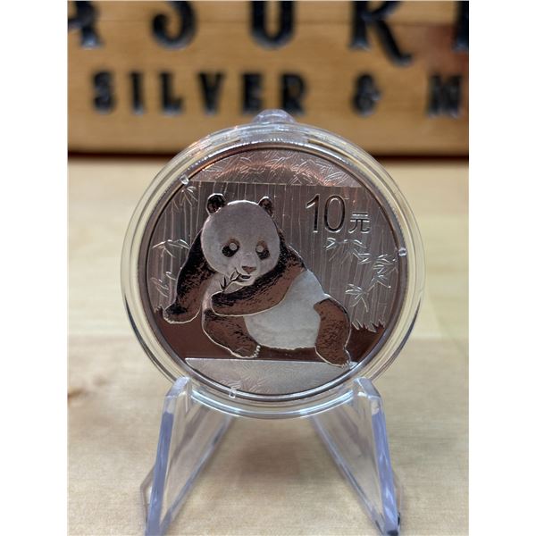 Lot 86-1) 30g Chinese Panda Silver Coin 2015