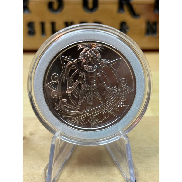 Lot 93-1) 1 oz Aztec Chalchiuhtlicue silver