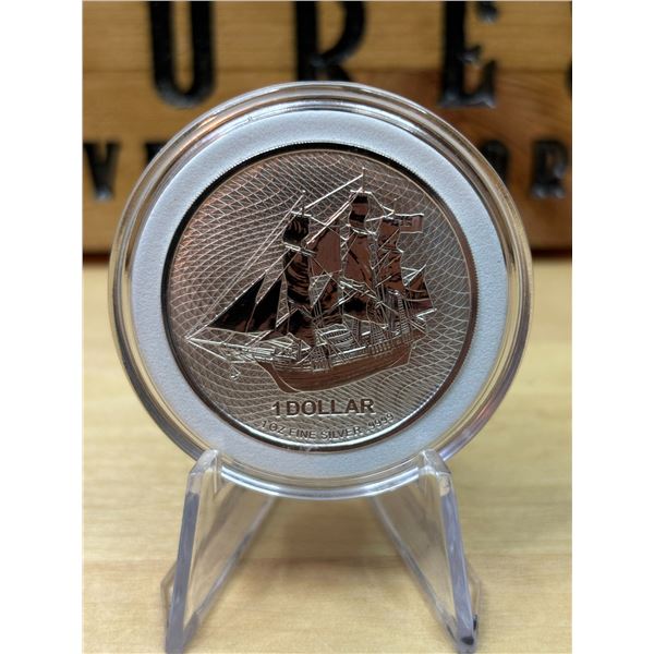 Lot 97-1) 1 oz Cook Island Silver coin