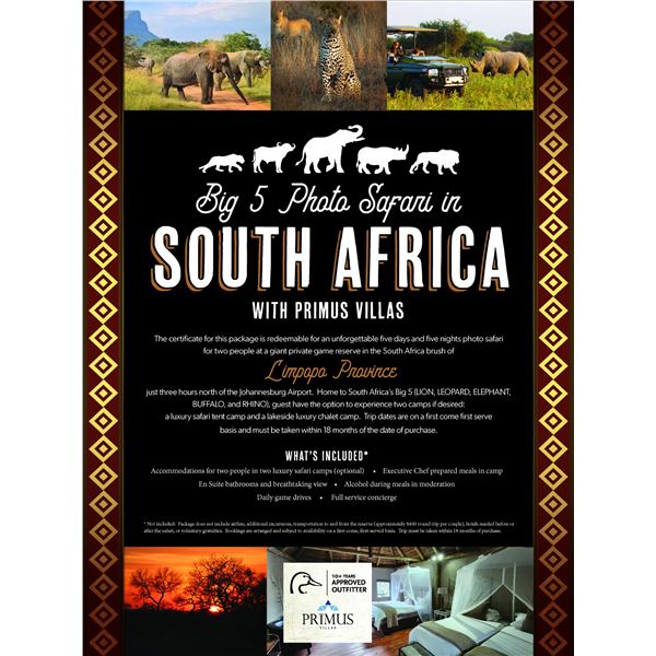 Big 5 South Africa Photo Safari