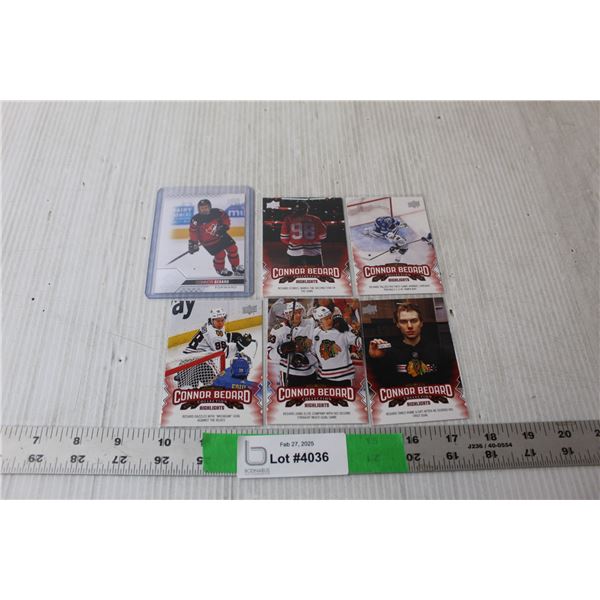 (6) Conner Bedard Upper Deck Hockey Cards
