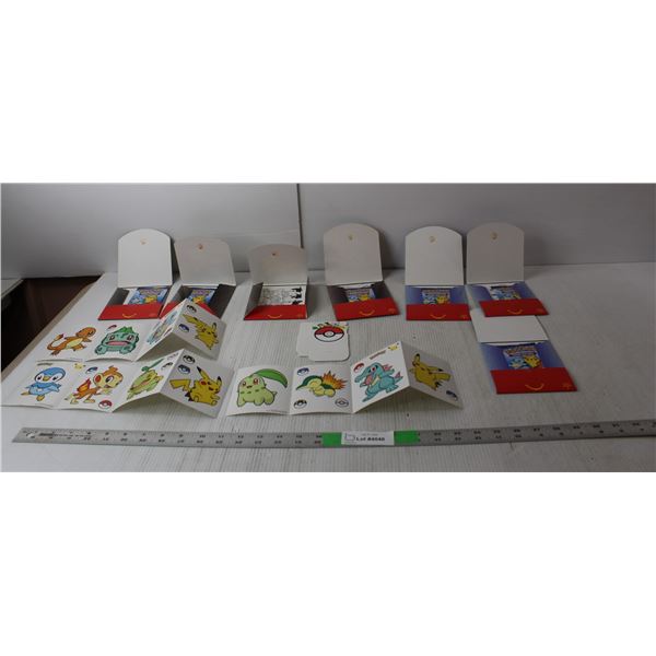 (6) McDonald's Pokemon Trading Packs-Sealed with Stickers, Activity Pages-