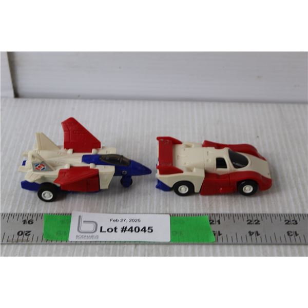 Vintage Transformer Race car & Jet