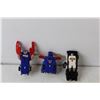 Image 3 : (3) Vintage Transformers Vehicles