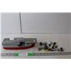 Image 1 : Micro Machines 1988 collection of vehicles & Aircraft Carrier