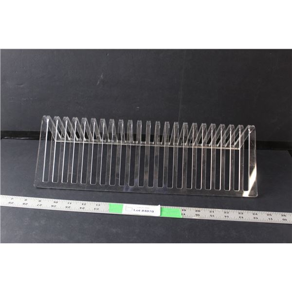 Plastic Record Stand 16.25" Long