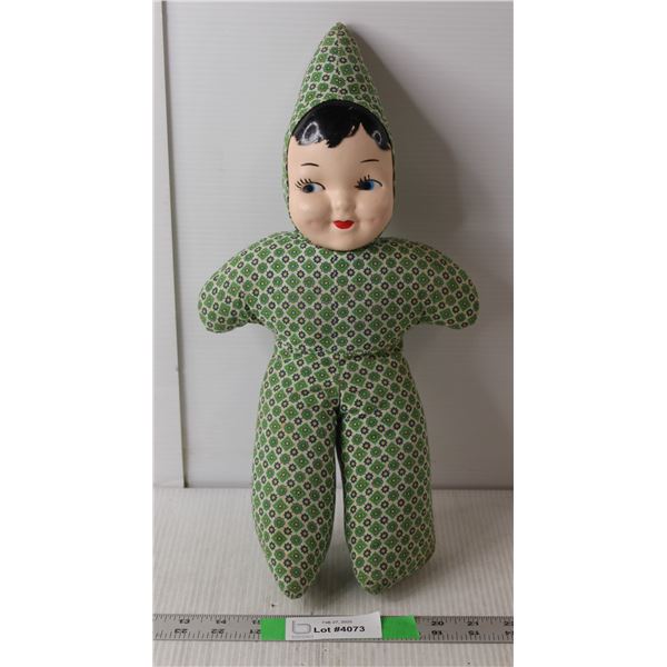 Vintage Conehead Stuffed Doll, Some Staining 16.5" Tall