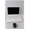 Image 2 : MacBook with Charger, Mouse and Case- Powers on to Blank Screen, As Is