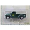 Image 3 : (2) John Deere Die Cast Metal 1950 Chevy Dealership Pickup Truck Replica Toys - Sealed