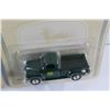 Image 4 : (2) John Deere Die Cast Metal 1950 Chevy Dealership Pickup Truck Replica Toys - Sealed
