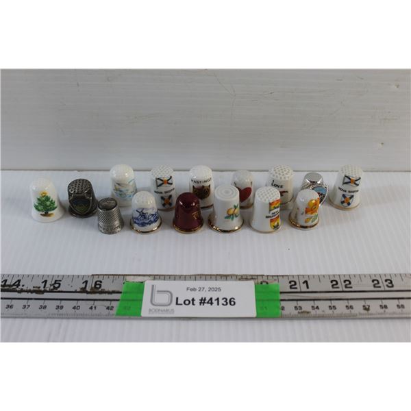 (15) Vintage Sewing Thimbles