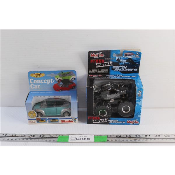 Mini Metals Concept Car and Maiso Fresh Metal Earth Shockers Car Toy