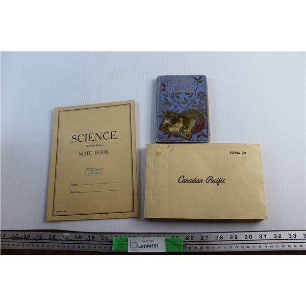Canadian Pacific & Science Note Books and Granny's Darling Book