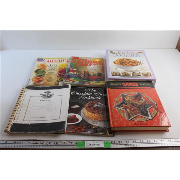 (6) Cook Books - Chinese Cuisine, Canning and Birthday Cake Book