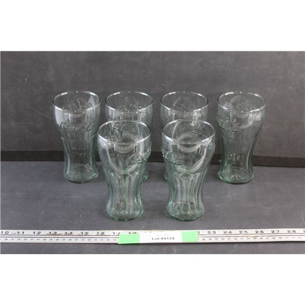 (6) Coca Cola Glass Cups