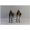 Image 4 : (2) Brass Giraffe Decorations