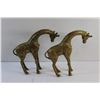 Image 5 : (2) Brass Giraffe Decorations