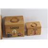 Image 2 : 3 pc Wooden Kitchen Canister Set
