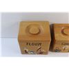 Image 5 : 3 pc Wooden Kitchen Canister Set