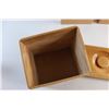 Image 8 : 3 pc Wooden Kitchen Canister Set