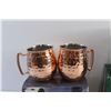 Image 4 : (2) Canvas Moscow Mule Mugs and Pilsner Heritage Ceramic Mug