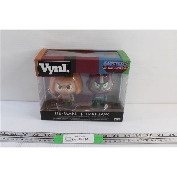 Vynl Masters of the Universe He-Man and Trap Jaw Vinyl Collectible Figurines