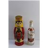 Image 2 : Wooden Bodnik Nesting Doll and Triump Bodnik Vodka Bottle - Empty