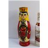 Image 4 : Wooden Bodnik Nesting Doll and Triump Bodnik Vodka Bottle - Empty