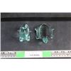 Image 1 : Turquoise Glass Turtle and Sea Lion Decor